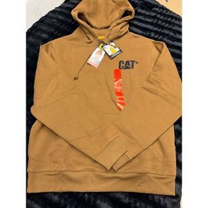 High Quality Tan Caterpillar Men’s Medium Hoodie!  #CAT